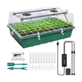 Seed Starter Tray with Grow Light,60-Cell Seedling Starter Kit with 4.07'' Humidity Dome,Plant Germination Trays for