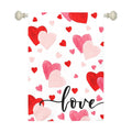 Love Heart Garden Flag Valentine House Banner Red And Pink Hearts Large Garden Flags Polyester Double Sided Anniversary Wedding Sweety Yard Sign for Spring Home Outdoor Decor 28 x 40 Inch