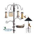 94-Inch Bird Feeding Station Kit, 6-Hook Pole with Squirrel Baffle