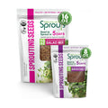 Nature Jims Organic Broccoli Sprout Seeds and Organic Salad Mix Seeds, Microgreens Variety for Healthy Indoor or