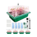 Seed Starter Tray with Grow Light (4x 24-LED), 4 Pack for Seed Starting | Seed Starter Kit with Humidity Domes and