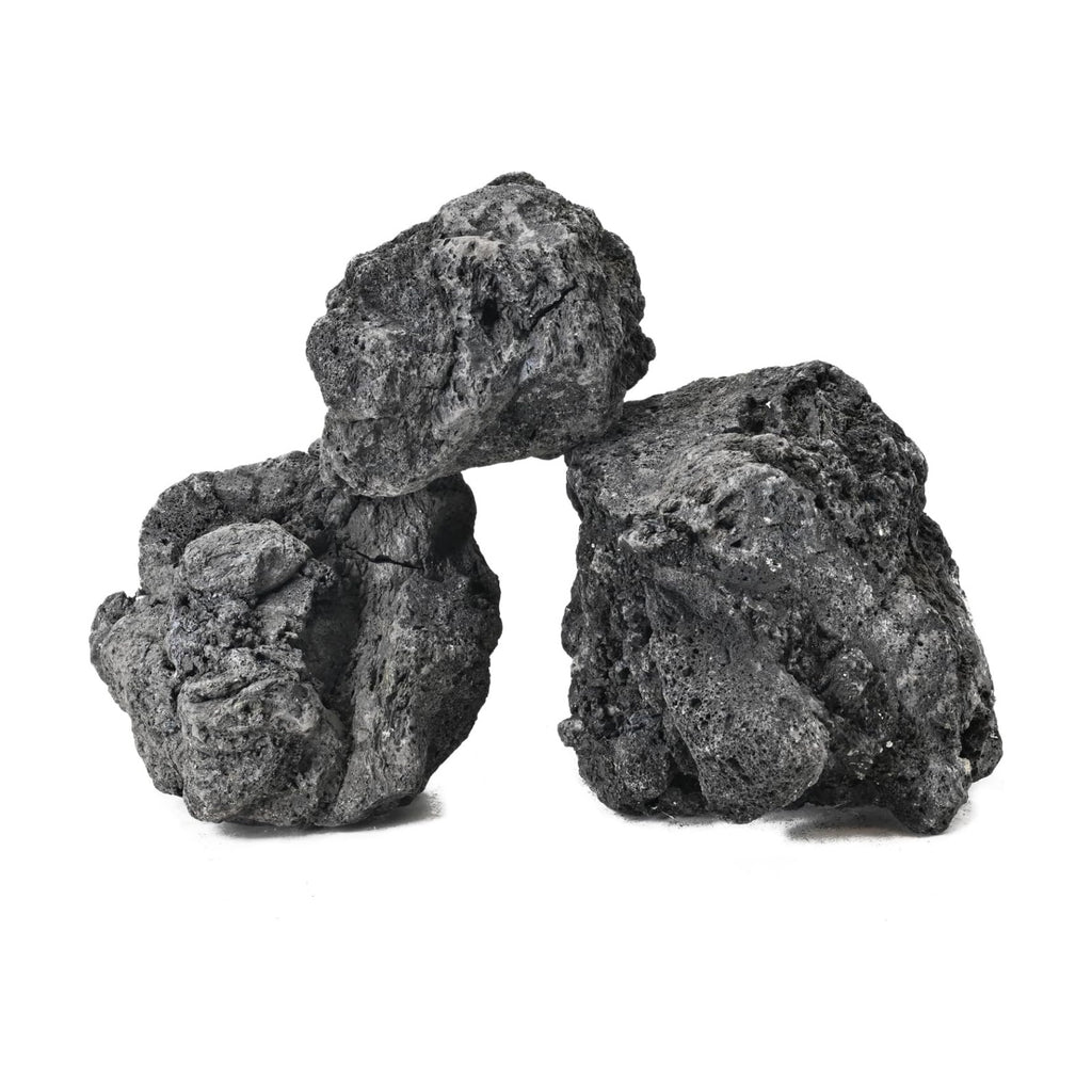 Black Lava Rocks 5lb Natural Volcanic Stone for Aquarium Fire Pit Succulent Planters Bonsai Garden Landscaping Decor,3