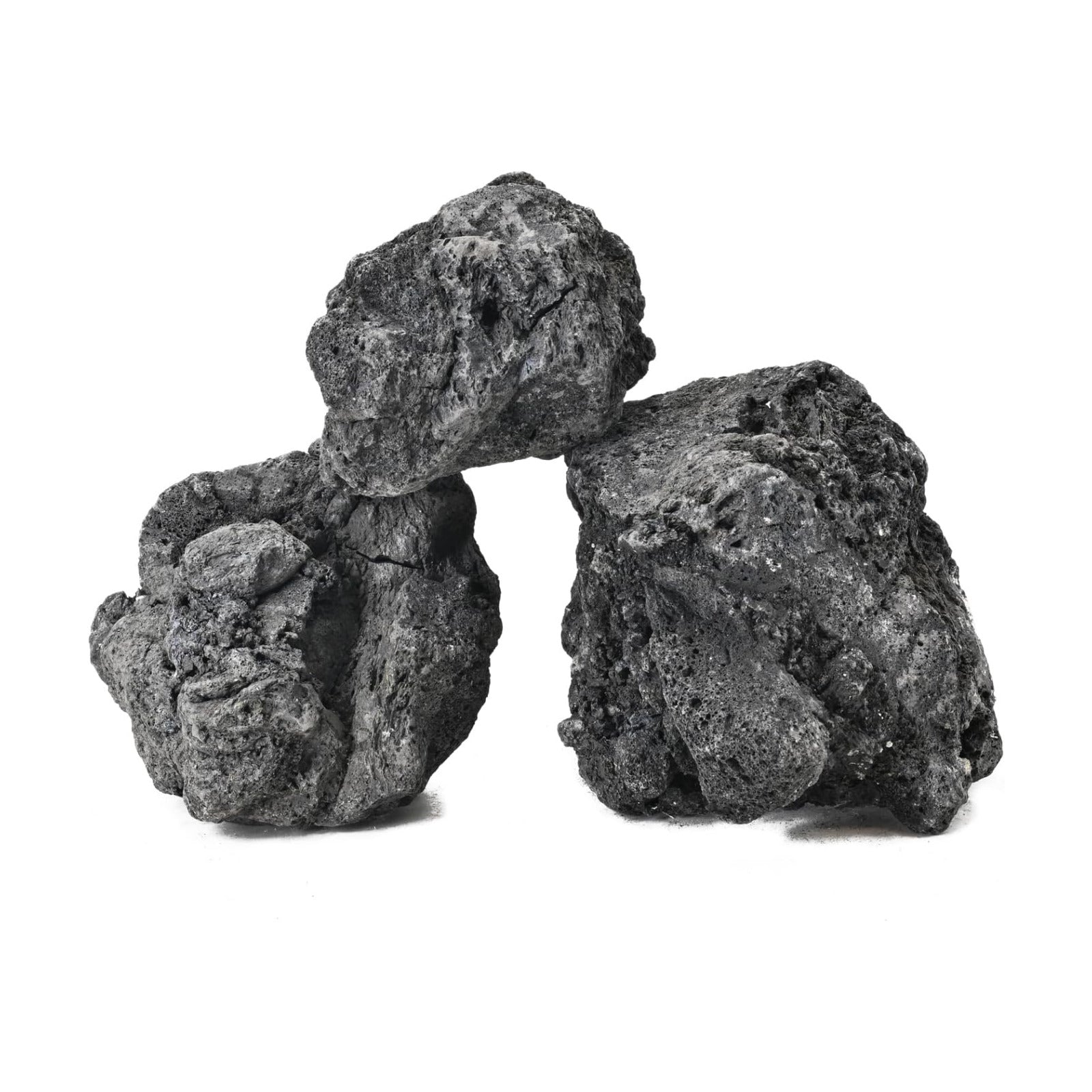 Black Lava Rocks 5lb Natural Volcanic Stone for Aquarium Fire Pit Succulent Planters Bonsai Garden Landscaping Decor,3