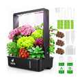 15 Pods Hydroponics Growing System Indoor Garden with LED Grow Light | Countertop plant germination kit, hydrophonic