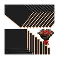 DEWJDFSC 20 Sheets Flower Bouquet Wrapping Paper Floral Korean Black-3