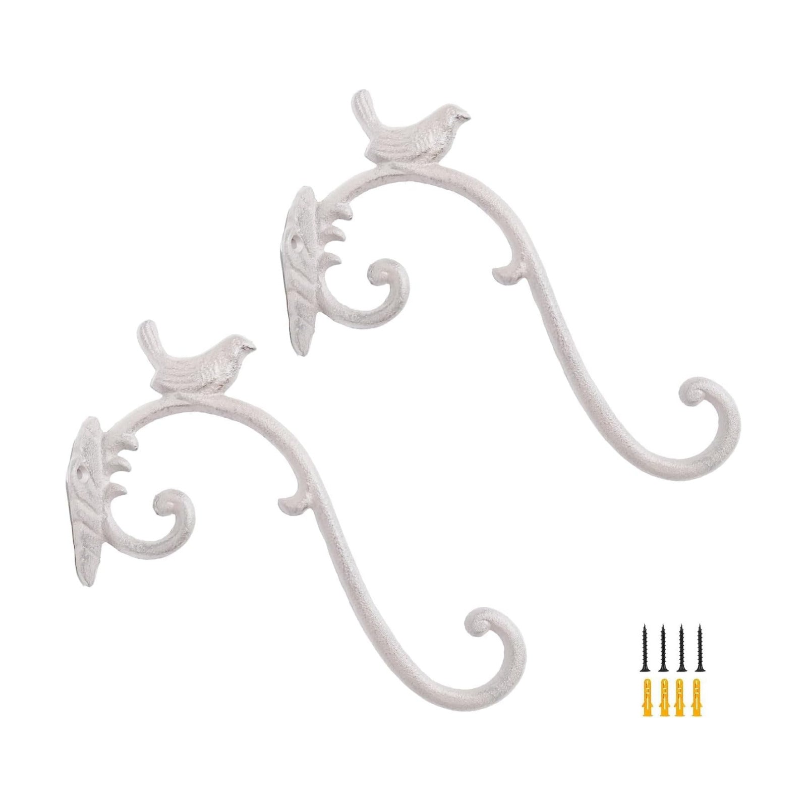 Z metnal Cast Iron Plant Hanger - Bird Rustic Wall Mounted Hanging Basket Holder for Outdoor Garden, Patio, Porch Decor