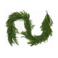 12FT Christmas Norfolk Pine Garland Real Touch for Mantle Decoration