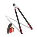 GARTOL Heavy-Duty Anvil Lopper, 29" Tree Pruning Shears, with a Spare SK5 Steel Blade, Compound Action for Effortless