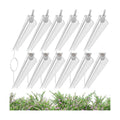 4FT Grow Lights for Indoor Plants,T8 5000K Full Spectrum Plant Light,540W(12 x 45W),LED Grow Light Strips whit Timer, Aluminum Reflector,Linkable,Plant Growing Lamp Fixture for Greenhouse Indoor 12pcs