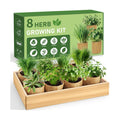 LUOJIBIE Herb Garden Kit Indoor, Herb Growing Kit with Seeds & Tools, Birthday Gifts for Women Men Mom Dad Girls Boys