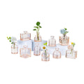 Glasseam Mini Bud Vases Set of 10 Champagne Glass Vases for Centerpieces