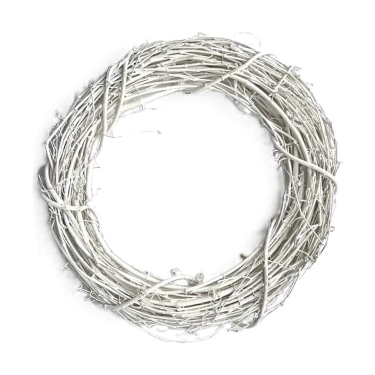 18" Painted Grapevine Wreath - White - DIY Craft Projects, Handcrafted, in-Outdoor Decoration, Behr Paint, Seasonal-Holiday-Event-Home