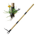 Stand-Up Weed Puller Tool with Long Handle for Dandelions and Garden Weeds. | Carbon Steel Head | Bamboo Shaft