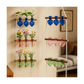 Leinuosen Wall Hanging Plant Propagation Stations Mother Gifts for Her Plant Lovers 3 Tiered 9 Heart Shaped Glass Vases