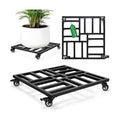 AugFir 22" Plant Caddy with Wheels Heavy Duty, 600lbs Rolling Metal Plant Stand, Square Plant Dolly with Lockable