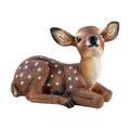 Outdoor Garden Deer Statue, Decorative Sculpture Brown Resin Fawn Sculpture, 9.45 x 6.3 x 5.1 inches Yard Lawn Decor
