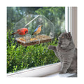MEWTOGO Outdoor Window Bird Feeder for Cats Viewing, Large