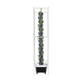70 Holes Indoor Hydroponic Grow Tower with 8 LED Lights, 14 Layer Vertical Hydroponic Gardening Tower with Wheels