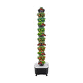 Hydroponic Grow Tower 12 Tiers 60 Holes, 6.6Gal Indoor Vertical Garden System with Water Pump, Automatic Water