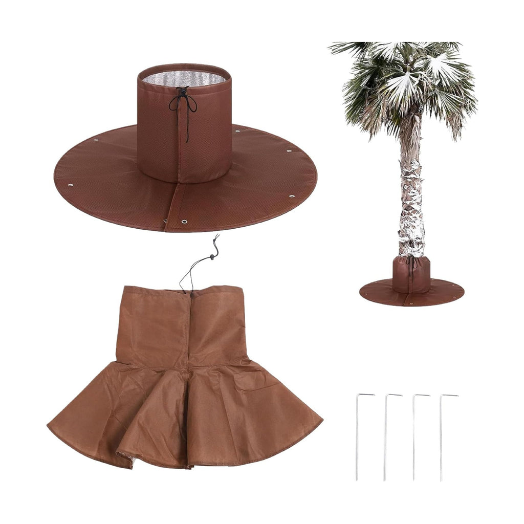 Plant Covers Freeze Protection, for Palm Tree and Outdoor Plants (2pcs) | Reusable Adjustable Wide Coverage Frost Cloth