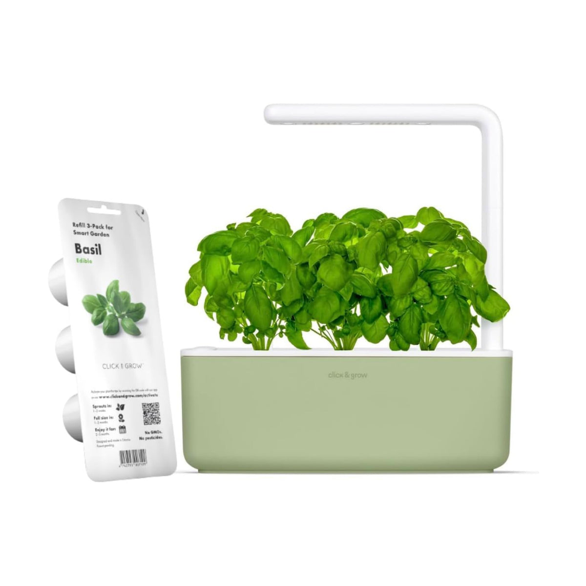 Click & Grow Smart Garden 3 Indoor Herb Garden Kit with Grow Light, Sage