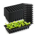 RooTrimmer 50-Pack Extra-Deep 50 Cell Seed Starter Trays, 3.55" Cone-Shaped Plug Trays for 1020 Flats, Heavy-Duty