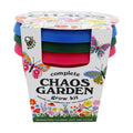 Buzzy Seeds Chaos Garden Grow Kit 3-Pack - Decorative Planter - Complete Indoor/Outdoor Gardening Kit with Seeds
