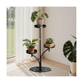 3 Tier Metal Plant Stand Indoor, for Patio, Living Room, Bedroom | Tiered Modern Round Plant Stand, Petal-Shaped