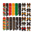 12 Rolls Black History Month Ribbons 2 Inch x 60 Yards Wired Edge Fabric Ribbons Craft Black History Month Themed Pattern Wrapping Crafts for DIY Gift Hair Bows Sewing Wreath 12 Styles