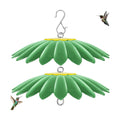 13.5 inch Bird Feeder Rain Guard,Hummingbird Feeder Shade Dome Cover,Umbrella Cover for Bird House for Outdoor,Squirrel Guard(Green) 2 Pack