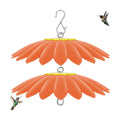 13.5 inch Bird Feeder Rain Guard,Hummingbird Feeder Shade Dome Cover,Umbrella Cover for Bird House for Outdoor,Squirrel Guard(Orange) 2 Pack
