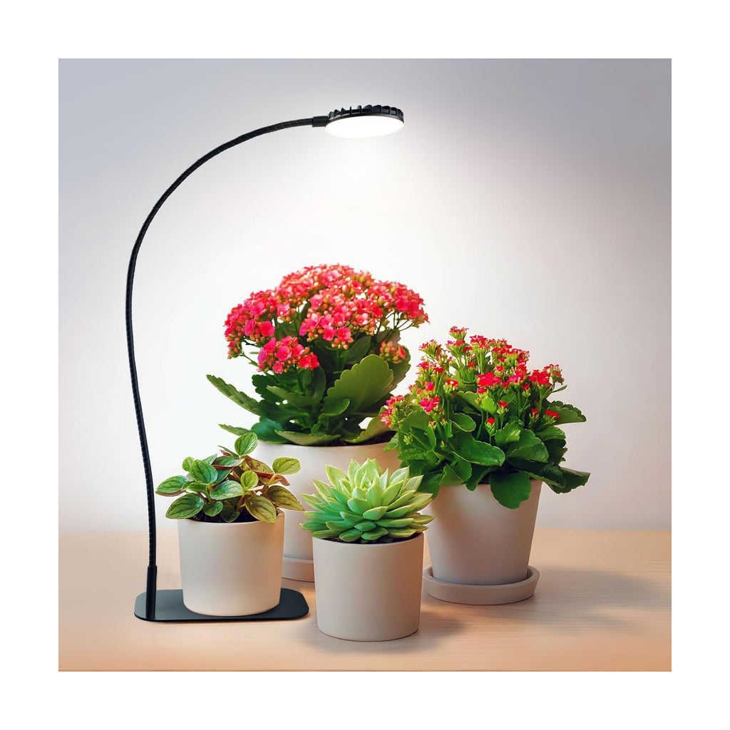 Desktop Plant Grow Light,12w Growing Lamps High Ppfd,Full Spectrum Desk Growth Light with Automatic Timer,4 Dimmable