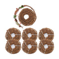 7 PCS 15 Feet Grapevine Wreath,Natural Grapevine Garland, DIY Twig Wreaths for Crafts, Outdoor and Indoor Home Décor, Wedding, Holiday, and Party Decoration(Total 120 FT)