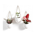 4 to 5 inch Ceramic Planters Wall Hanging Vases Decor - Set of 3 | Wall Decor for Home, Entryway, Hallway, Deck