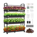 Growell Large Hydroponics Growing System Kit, 120 Pods Vertical Indoor Herb Garden Kit with 2 Light Modes & Auto