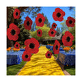 Preboun 20 Pcs Wizard Party Decoration Red Poppy Garland Halloween Decor