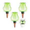3Pcs Frog Plant Self Watering Globes for Indoor and Outdoor Plastic Water Bulbs Top Fill Plant Watering Globes Slow