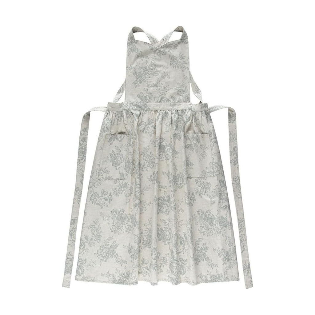 Floral Cotton Waterproof Adult Kitchen Apron Adjustable Cooking Baking Garden Chef Apron with Pocket
