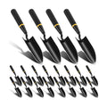 20 Pcs Garden Hand Trowel Heavy Duty Carbon Steel Garden Shovels Tools with Resin Rubberized Handle for Camping