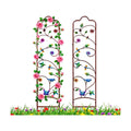 2 Pack Garden Trellis for Climbing Plants, Metal Decorative Vegetables Flowers Vines Fence Trellis for Outdoor Patio