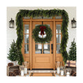 N&T NIETING 9FT Christmas Norfolk Pine Garland Real Touch Pine Artificial Garlands Faux Greenery Garland Winter Christmas Garland for Table Mantle Fireplace Indoor Outdoor Xmas Decorations (6 Pcs)