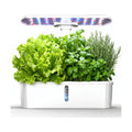 Smart Hydroponics Growing System Kit,12 Pods Indoor Herb Garden with 24W LED Grow Light Planting Adjustable Height Up