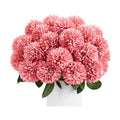 SITUMEIZI 12 Pcs Pink Artificial Chrysanthemum Flowers, Fake Mums