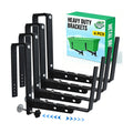 Halatool Window Box Brackets Outdoor, 4Pack Adjustable Planter Box Brackets | Heavy Duty Steel No Drill Flower Box