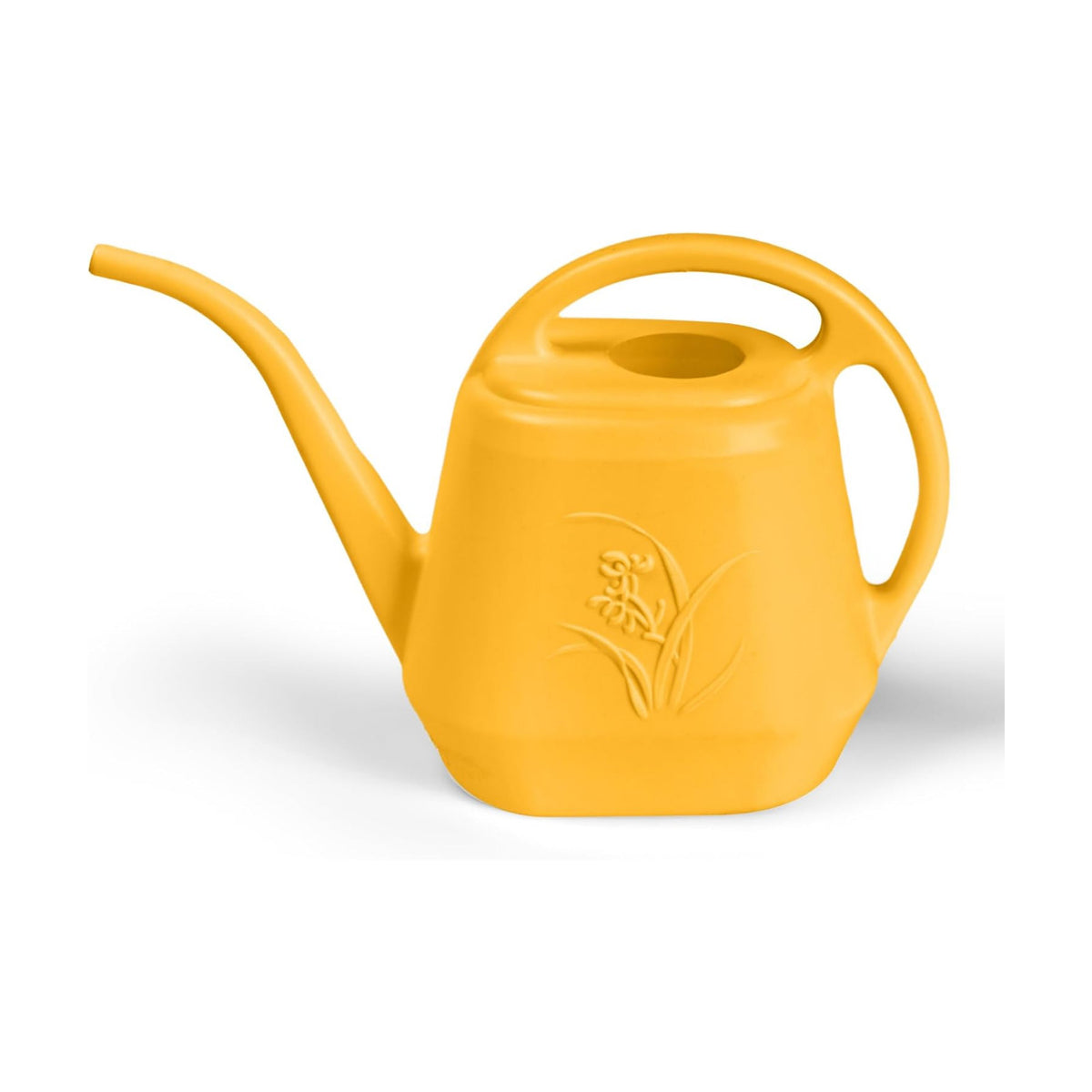 ZXJ Plant Watering Can - for Indoor and Outdoor Home Garden Plants - with Long Spout - Orange - 1/2 Gallon