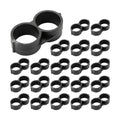 RedChili 20 Pack 1/2" Drip Tubing End Clamp Fitting, End Closure In a Figure 8 Design End Cap Plug Parts Fits 1/2" 17mm Drip Tubing for Garden Lawn Irrigation System