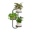 Laposso 3 Tier Wall Planter Metal Plant Hanger Indoor Black | Wall Plant Holder, Multiple Plants, For Patio Corner