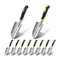 PercyEffie10 Pcs Garden Trowel Bulk, Heavy Duty Shovels Garden Tool, Small Shovel for Digging Metal Hand Trowel Spade