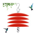 8-Inch Mini Rain Guard for Hummingbird Feeder,Bird Feeders Shade Dome Guard,Squirrel Baffle for Hanging Feeder in the Outdoors (Red), 4 Pack