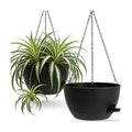 UOUZ 13 Inch 2 Pack Large Self Watering Hanging Planters for Indoor Outdoor Plants, Hanging Plant Pots with Removable